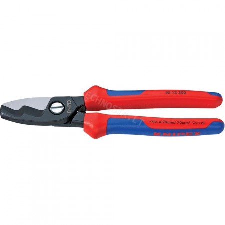 Dvibriaunės Knipex kabelio kirpimo replės 95 12 200 | Technosta - tvirtinimo detalės